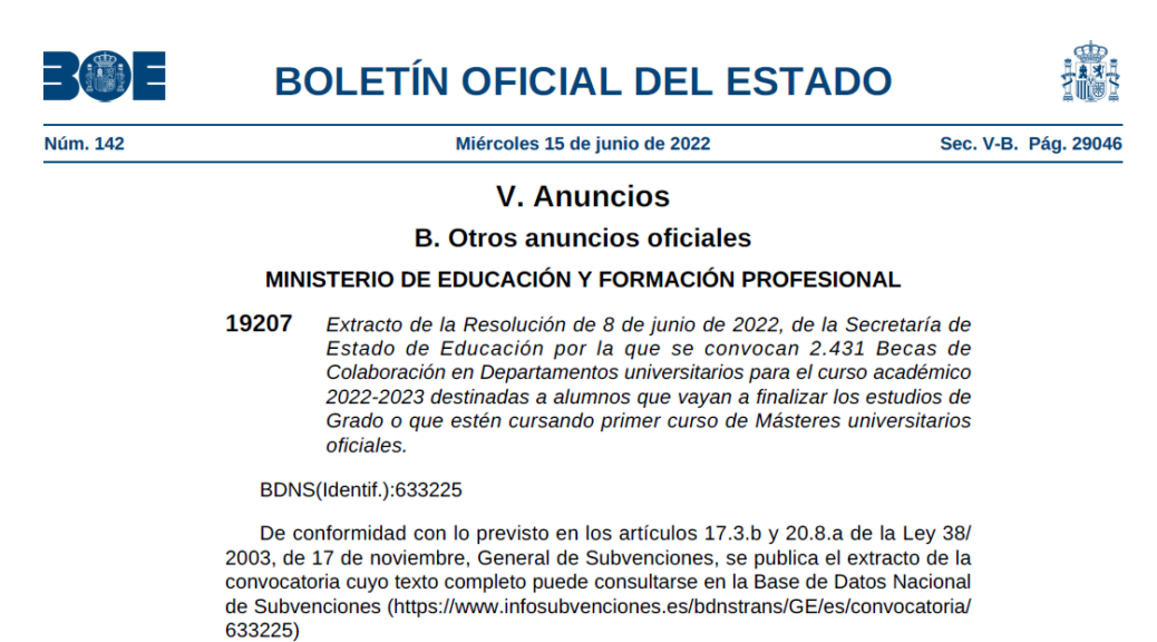EL CONSEJO SOCIAL ACUERDA LA DISTRIBUCIÓN PROVISIONAL DE LAS 59 BECAS ...