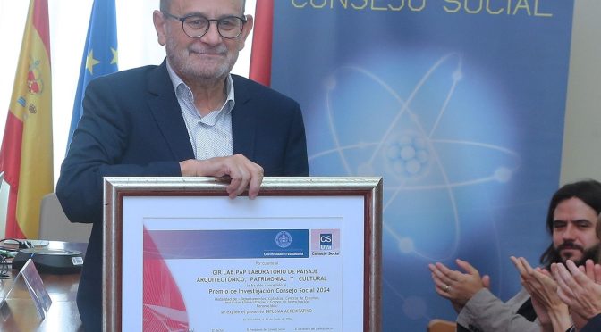 DARÍO ÁLVAREZ, CATEDRÁTICO DE COMPOSICIÓN ARQUITECTÓNICA DE LA UNIVERSIDAD DE VALLADOLID, PREMIO CONSEJO SOCIAL A LA TRAYECTORIA UNIVERSITARIA 2025
